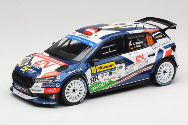 Skoda Fabia Rally2 #10 S. Wagner / G. Winter Barum Czech Rally Zlín 2024 IXO 1:18 18RMC221 Druckguss