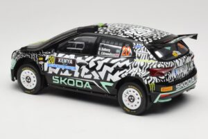 Skoda Fabia Rally2 #20 O. Solberg / E. Edmund Safari Rally Kenya 2024 IXO 1:18 18RMC222 Druckguss — Bild 5 von 6