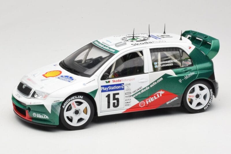 Skoda Fabia WRC #15 T. Gardemeister / P. Lukander WRC 1999 Solido 1:18 90457 Druckguss