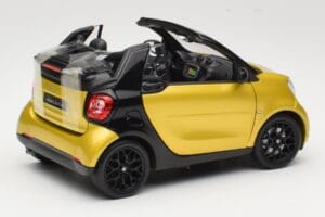 Smart Fortwo 453 Cabriolet Schwarz Und Gelb Norev 1:18 B66960289 Druckguss — Bild 3 von 8