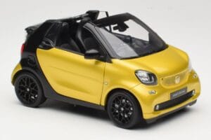 Smart Fortwo 453 Cabriolet Schwarz Und Gelb Norev 1:18 B66960289 Druckguss — Bild 6 von 8
