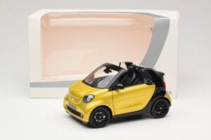 Smart Fortwo 453 Cabriolet Schwarz Und Gelb Norev 1:18 B66960289 Druckguss — Bild 8 von 8