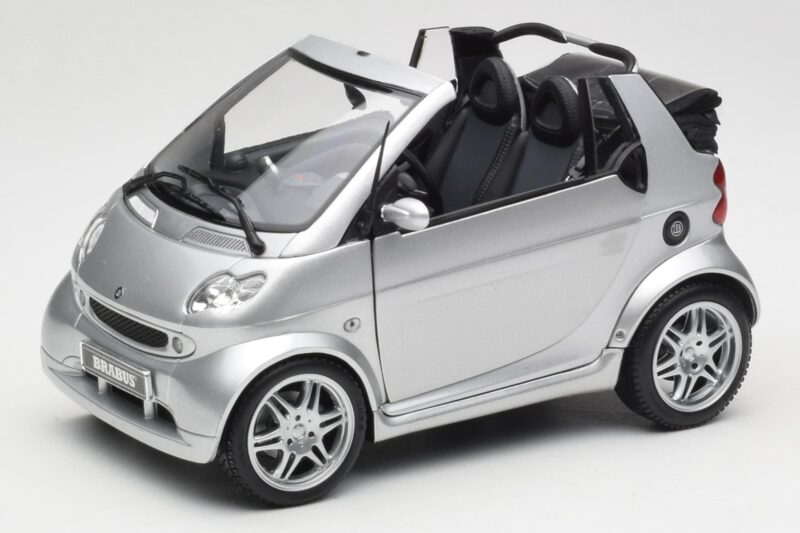 Smart Fortwo W450 Brabus Cabrio Silber Händler Edition Kyosho 1:18 0017769V001C05Q00 Druckguss