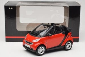 Smart Fortwo W451 Cabrio Rot Schwarz Minichamps 1:18 150036333 Druckguss — Bild 8 von 8
