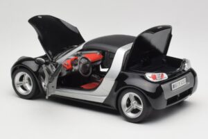 Smart Roadster Schwarz Bburago 1:18 34099-M1 Druckguss — Bild 5 von 8