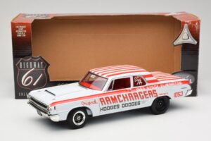 Dodge 330 Super Stock Ramchargers NHRA 1964 Highway 61 1:18 50044 Druckguss — Bild 8 von 8