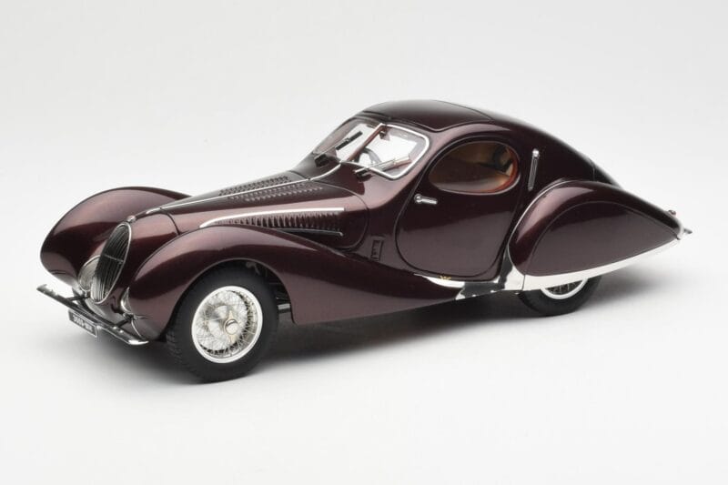 Talbot-Lago T150 C-SS Figoni & Falaschi Teardrop Dunkel Bordeaux Metallic CMC 1:18 M-179 Druckguss