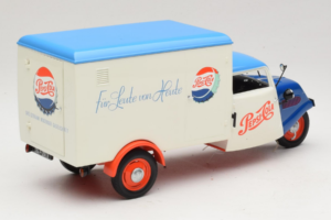Tempo Dreirad Kastenwagen Pepsi Minichamps 1:18 150099024 Druckguss — Bild 3 von 8