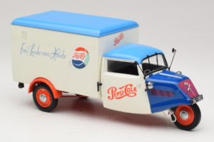 Tempo Dreirad Kastenwagen Pepsi Minichamps 1:18 150099024 Druckguss — Bild 6 von 8