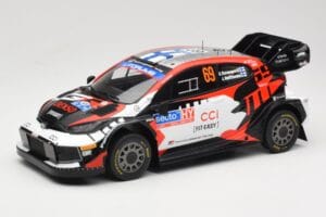 Toyota GR Yaris Rally1 #69 Toyota Gazoo Racing WRT K. Rovanpera / J. Halttunen Rally Finland 2024 IXO 1:18 18RMC218 Druckguss