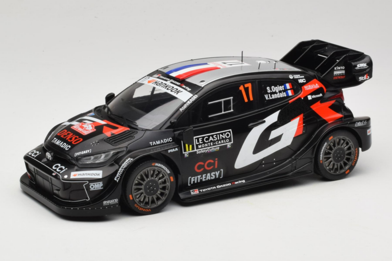 Toyota GR Yaris WRC #17 S. Ogier / V. Landais Rally Monte Carlo Winner 2025 IXO 1:18 18RMC229A Druckguss
