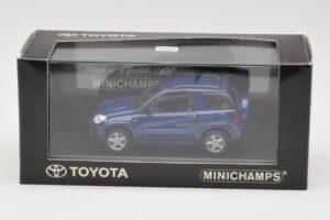 Toyota RAV4 Dunkelblau Grau Innenraum Minichamps 1:43 433166004 Druckguss — Bild 4 von 4
