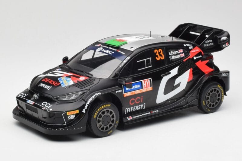 Toyota Yaris Rally1 WRC #33 E. Evans / S. Martin Rally Sweden 2024 IXO 1:18 18RMC200 Druckguss