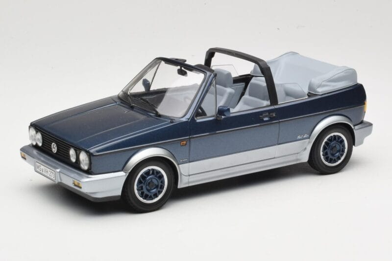 Volkswagen Golf Mk1 Cabriolet Bel Air Blue Metallic Norev 1:18 188404 Druckguss