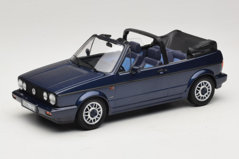 Volkswagen Golf Mk1 Cabriolet Quartett Inca Blue Norev 1:18 188628 Druckguss
