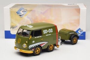 Volkswagen Kool Kombi Army Fighter Green Solido 1:18 S1810901 Druckguss — Bild 8 von 8