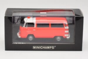 Volkswagen T2 Bus Feuerwehr Frankfurt Minichamps 1:43 400053091 Druckguss — Bild 4 von 4