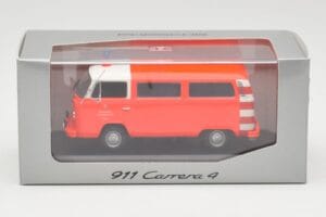Volkswagen T2 Bus Feuerwehr Frankfurt Rote Stoßstangen Minichamps 1:43 400053091-V1 Druckguss — Bild 4 von 4