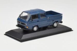 Volkswagen T3 Doppelkabine Pritschenwagen Blau Minichamps 1:43 400055260 Druckguss — Bild 3 von 4