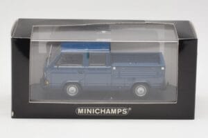 Volkswagen T3 Doppelkabine Pritschenwagen Blau Minichamps 1:43 400055260 Druckguss — Bild 4 von 4