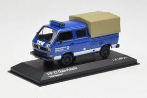 Volkswagen T3 Doppelkabine Pritschenwagen THW Hannover Minichamps 1:43 400055290 Druckguss — Bild 2 von 4