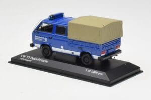 Volkswagen T3 Doppelkabine Pritschenwagen THW Hannover Minichamps 1:43 400055290 Druckguss — Bild 3 von 4