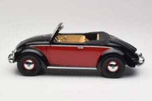 Volkswagen Beetle Hebmuller Cabriolet Schwarz & Rot Minichamps 1:18 107054230 Resin — Bild 3 von 6