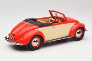 Volkswagen Beetle Hebmuller Cabriolet Rot & Creme Minichamps 1:18 107054231 Resin — Bild 2 von 6