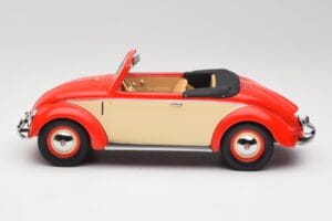 Volkswagen Beetle Hebmuller Cabriolet Rot & Creme Minichamps 1:18 107054231 Resin — Bild 3 von 6