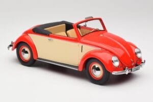 Volkswagen Beetle Hebmuller Cabriolet Rot & Creme Minichamps 1:18 107054231 Resin — Bild 4 von 6