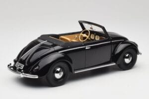Volkswagen Beetle Type 1 Hebmuller Cabriolet Schwarz Minichamps 1:18 107054232 Druckguss — Bild 2 von 6