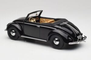 Volkswagen Beetle Type 1 Hebmuller Cabriolet Schwarz Minichamps 1:18 107054232 Druckguss — Bild 5 von 6