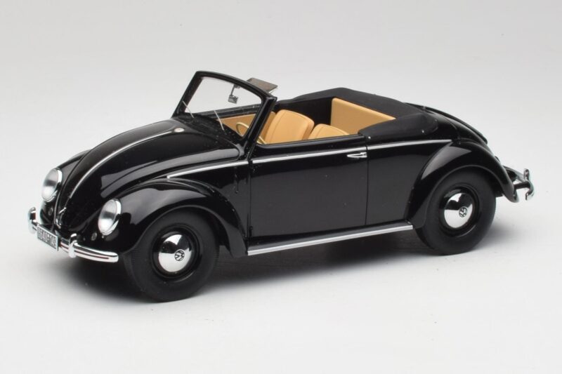 Volkswagen Beetle Type 1 Hebmuller Cabriolet Schwarz Minichamps 1:18 107054232 Druckguss