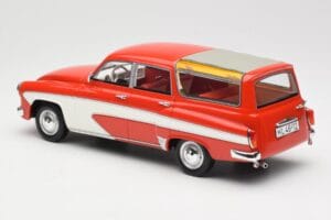 Wartburg 311 Camping Deluxe Rot Weiß BoS Models 1:18 BOS037 Resin — Bild 5 von 6
