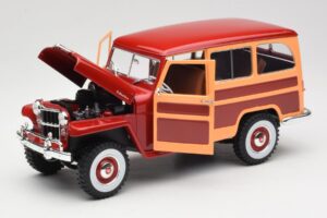 Willys Jeep Station Wagon Rot Road Signature 1:18 92858 Druckguss — Bild 2 von 8