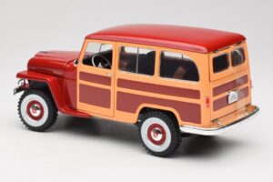 Willys Jeep Station Wagon Rot Road Signature 1:18 92858 Druckguss — Bild 7 von 8