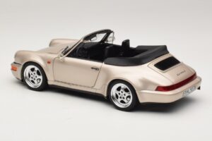 Porsche 911 964 Turbo Look Cabrio Zermatt Silver Norev 1:18 187140 Druckguss — Bild 7 von 8