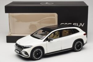 Mercedes EQS SUV X296 Manufaktur Diamond White NZG 1:18 B66960590 Druckguss — Bild 8 von 8