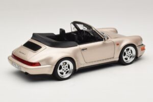 Porsche 911 964 Turbo Look Cabrio Zermatt Silver Norev 1:18 187140 Druckguss — Bild 3 von 8