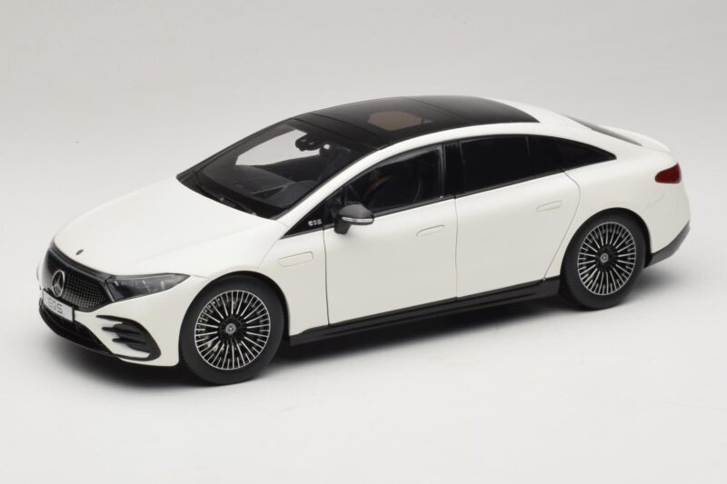 Mercedes EQS V297 Manufaktur Opalite White NZG 1:18 B66961049 Druckguss
