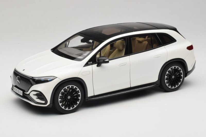 Mercedes EQS SUV X296 Manufaktur Diamond White NZG 1:18 B66960590 Druckguss