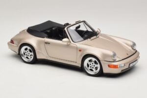Porsche 911 964 Turbo Look Cabrio Zermatt Silver Norev 1:18 187140 Druckguss — Bild 6 von 8