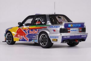BMW E30 V8 #229 E. Hountondji Red Bull Driftbrothers Drift 2023 Blau Otto 1:18 OT486 Resin — Bild 5 von 5