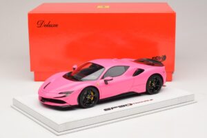 Ferrari SF90 Pack Fiorano Glanz Qatar Pink BBR 1:18 RACELINE137 Resin — Bild 7 von 7
