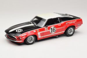 Ford Mustang Boss 302 #16 Bud Moore Engineering G. Follmer Trans-Am 1969 OEM 1:18 FORD006 Druckguss