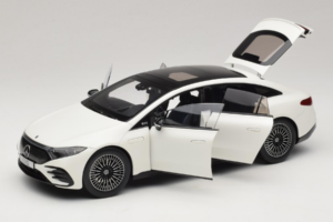 Mercedes EQS V297 Manufaktur Opalite White NZG 1:18 B66961049 Druckguss — Bild 2 von 8