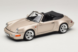 Porsche 911 964 Turbo Look Cabrio Zermatt Silver Norev 1:18 187140 Druckguss