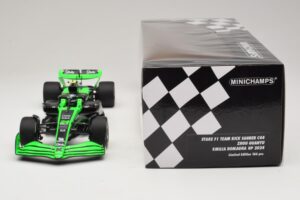 Stake Kick Sauber C44 G. Zhou Emilia Romagna GP 2024 Minichamps 1:18 117240124 Resin — Bild 6 von 7