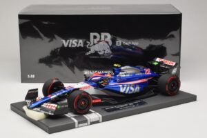 Visa Cash App RB VCARB 01 Y. Tsunoda 2024 Minichamps 1:18 117240122 Resin — Bild 7 von 7