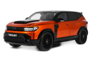 Dacia Duster Mk3 Redust Sport 4x2 Hybrid Metallic Orange Otto 1:18 Dacia Duster Mk3 Redust Sport 4x2 Hybrid Metallic Orange Otto 1:18 OT1316 Resin